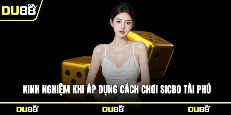 Kinh nghiệm khi áp dụng cách chơi Sicbo Tài Phú